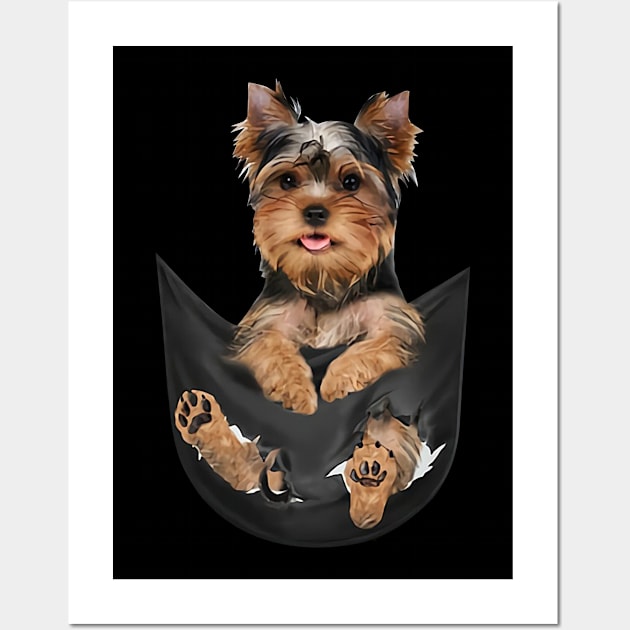 yorkshire terrier dog Wall Art by designathome